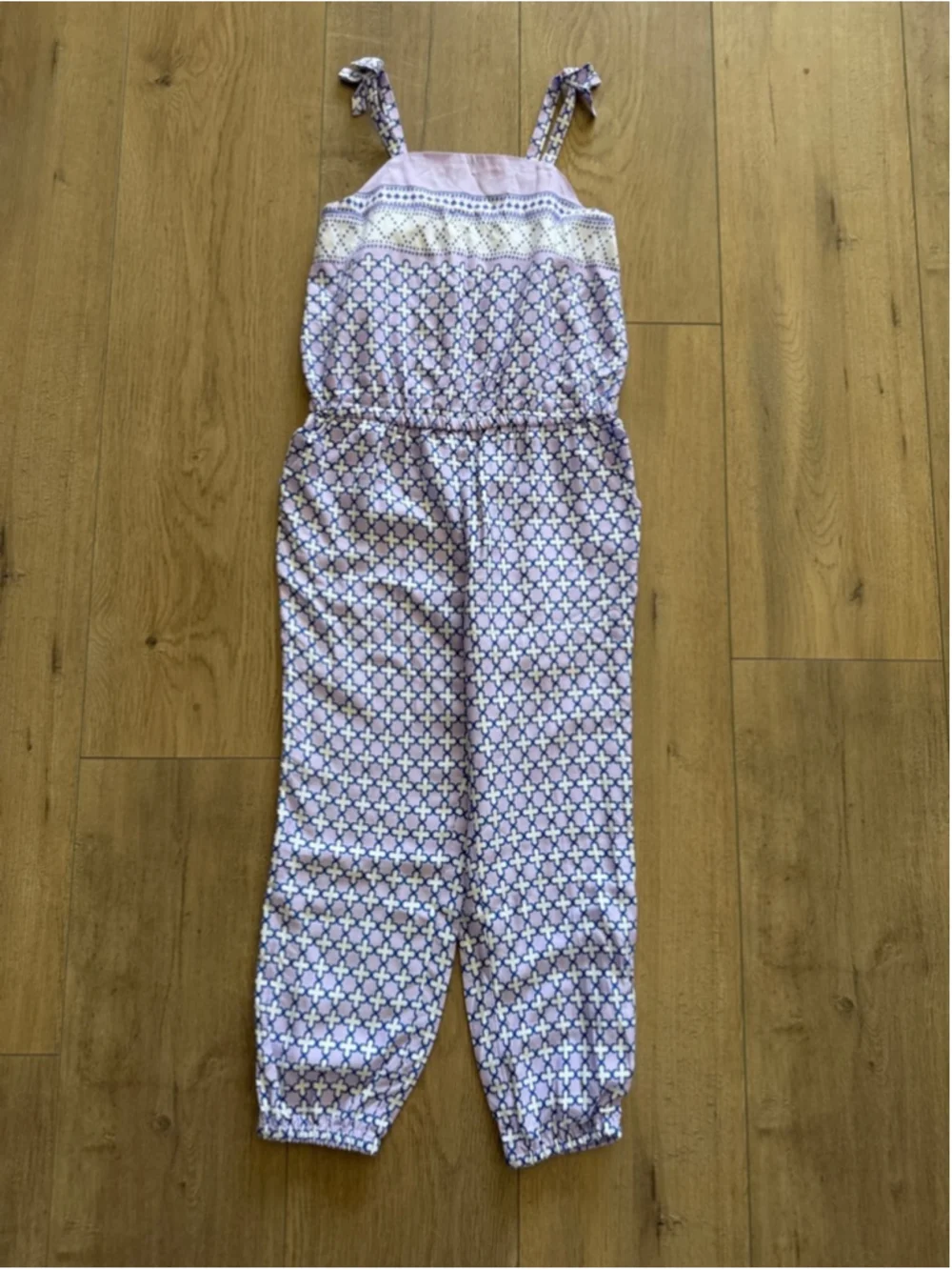 NEW Janie and Jack Coast Along Boardwalk Summer Jumpsuit Sz 6 Lavender Bow Strap